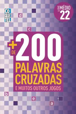  Livro Mais 200 Palavras Cruzadas nível médio Ed 35 : Equipe  Coquetel