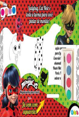 Miraculous Ladybug - Livro para Pintar com Aquarela - Turma da