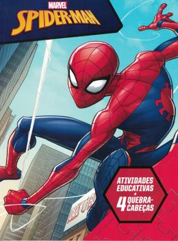 Livro 100 Páginas para Colorir Homem Aranha Marvel Bicho Esperto