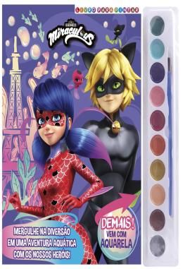 Livro para Colorir Miraculous Ladybug com Aquarela - Livros de  Entretenimento - Magazine Luiza