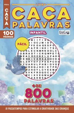 Livro Caça-Palavras 59: Nível Médio/ Difícil - 81 Jogos para