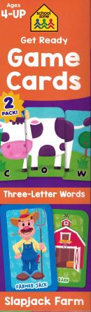 GET READY GAME CARDS THREE-LETTER WORDS & SLAPJACK FARM 2-PACK