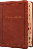 BIBLIA SAGRADA KING JAMES CLASSICA - LETRA GRANDE - CAPA LUXO MARROM - ARABESCOS - PALAVRAS DE JESUS EM AZUL - INDICE DE DEDO - LEITURA PERFEITA - COM INTRODUCAO AOS LIVROS BIBLICOS