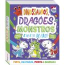 COLORIR E MONTAR - DINOSSAUROS, DRAGOES, MONSTROS E MUITO MAIS!